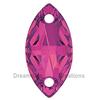 SWAROVSKI 3223 Navette Rhinestones 12x6 Fuchsia